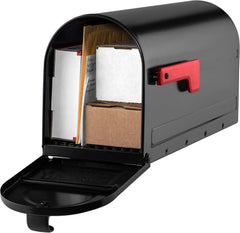 Mounted Mailbox and Floor Post Kit, Medium, Black 07FC0E-D4 - KOEEK