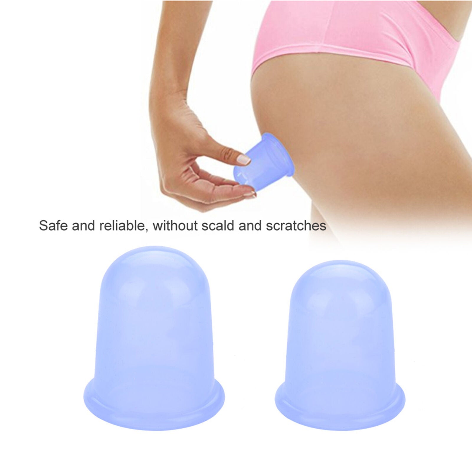 new 4pcs/set Silicone Vacuum Body Massage Helper Anti Cellulite Massager Cups Cu EUJ koeek - KOEEK