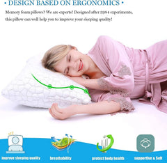 Cool Sleep Pillow Adjustable Cool Pillow with Washable Removable Cover 07FC0E-D4 - KOEEK