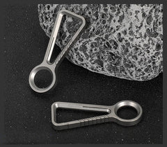 TC4 Titanium Alloy Keychain Car Key Chain Quality Portable Carabiner EDC Tool 07FC0E-D4 - KOEEK