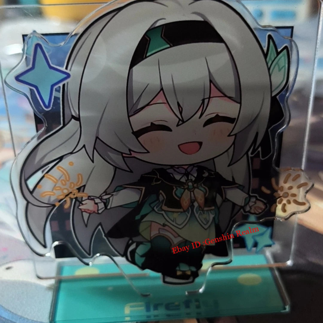 Anime Honkai: Star Rail Cute Firefly Desktop Stand Figure Collection Decor 07FC0E-D4 - KOEEK
