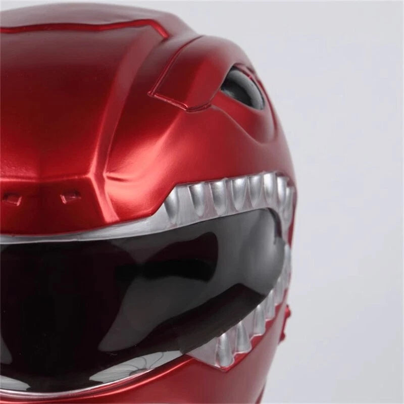 Power Rangers Mighty Morphin Jason Lee Scott PVC Helmet Cosplay Full Mask Hallow 07FC0E-D4 - KOEEK