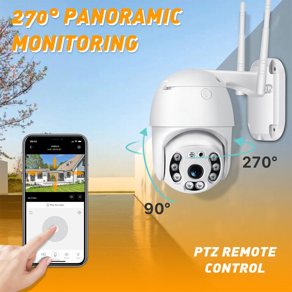 1080P HD Wireless Security Camera 360° for Home with Audio