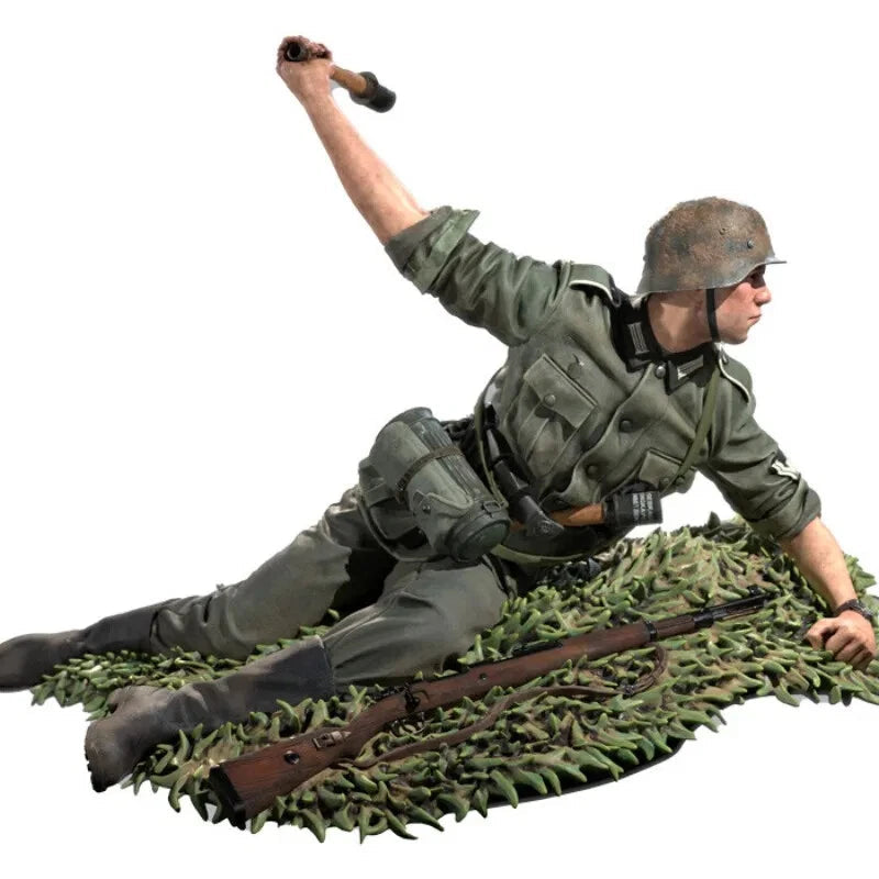 1/35 Resin Figure Model Kit Scene Single Soldier Diorama Unassembled Unpainted 07FC0E-D4 - KOEEK