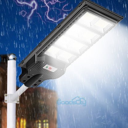 ny 2 STK 9900000000LM 800W Watt Kommersiell Solar Street Light Dusk To Dawn Road Lamp