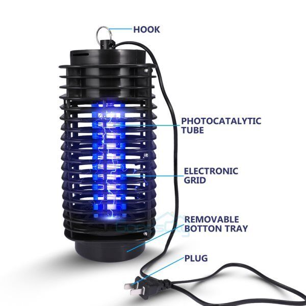 ny Mosquito Exterminador Insectos Electrico Mata Lampara Moscas Trampa UV