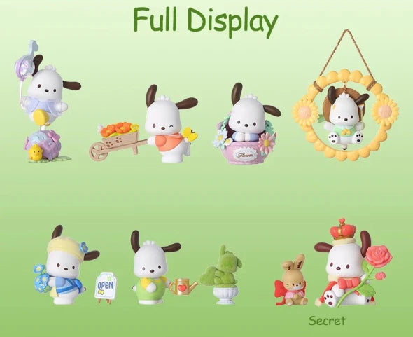 MINISO Sanrio Pochacco Flower & Childhood Series Confirmed Blind Box Figure Toys MINISO - KOEEK