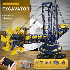 new Mould King 17006 Bucket Wheel Excavator Crane Building Block Toy Remote Control MOULD KING - KOEEK