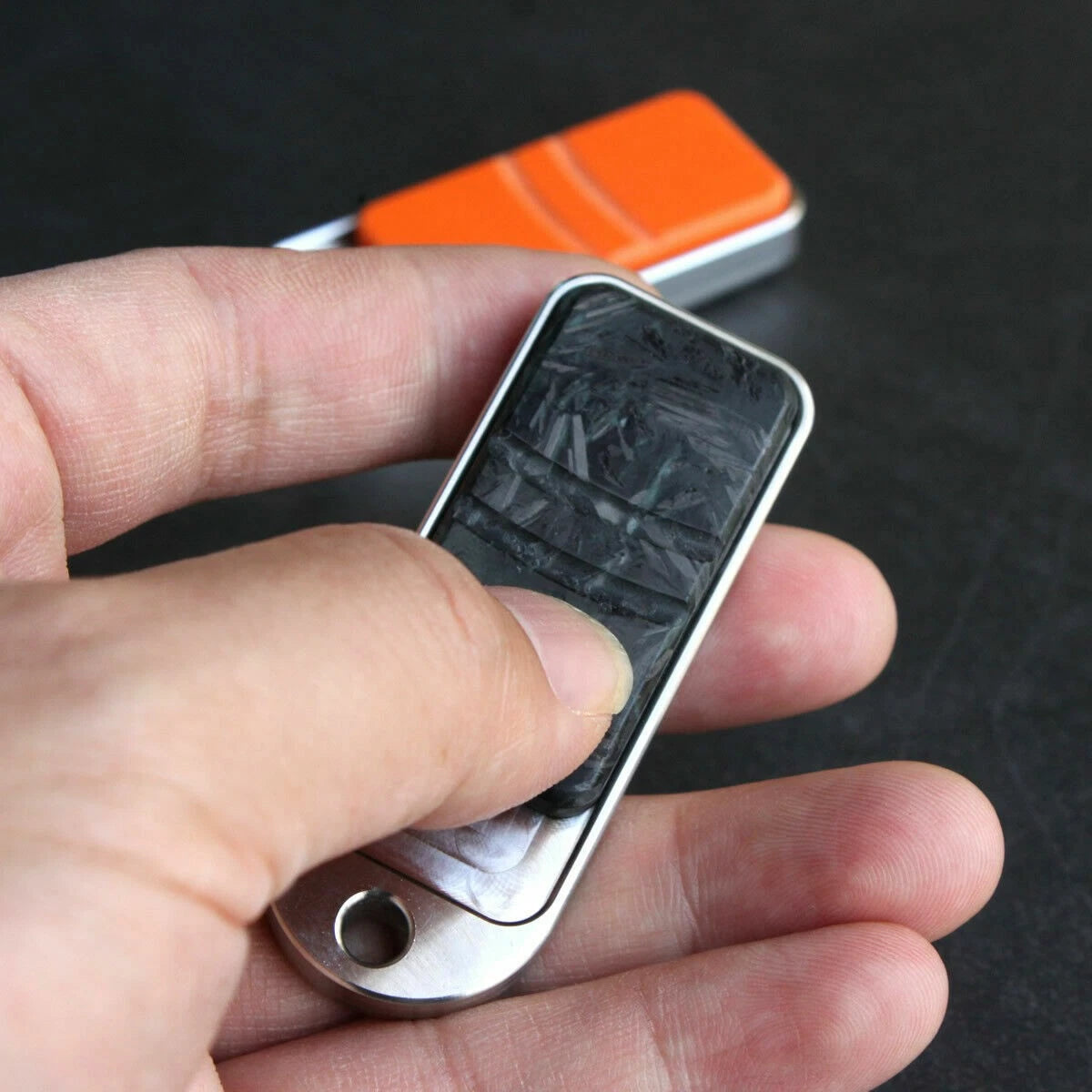 Click Press Coin Mechanical Push Card Pocket EDC Hand Fidget decompression Toys 07FC0E-D4 - KOEEK
