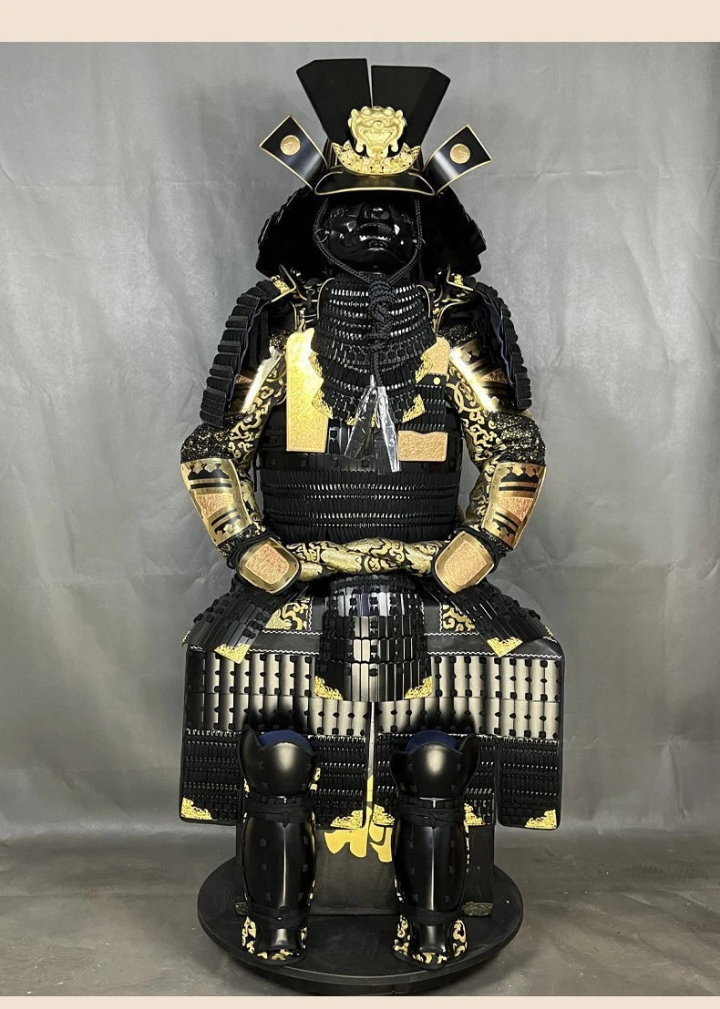 Japanese Tōsei Gusoku Samurai Armor Wearable Black Iron Armour Props Collection 07FC0E-D4 - KOEEK