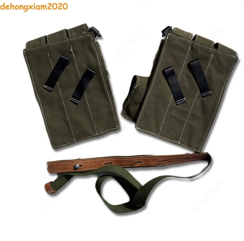 WWII WW2 German Army Green MP40 Ammo Replica Pouch Package Bag W Strap 07FC0E-D4 - KOEEK