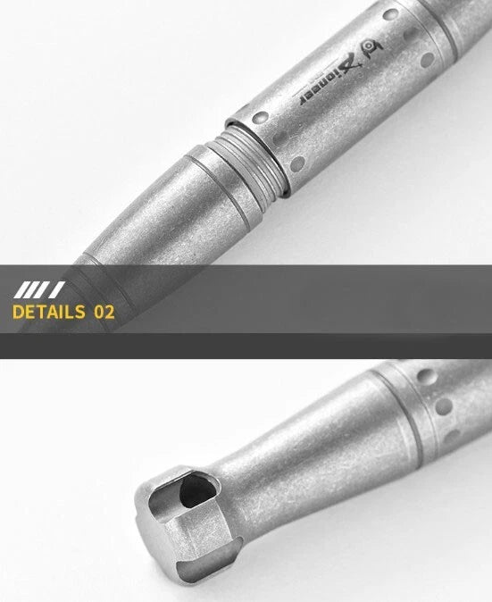 Mini Titanium Alloy Ballpoint Pen Signature Writing Pen Outdoor Keychain Pen EDC 07FC0E-D4 - KOEEK