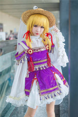 Anime TouHou Project Moriya Suwako Cosplay Costume Women Girl Dress Shirt Skirt 07FC0E-D4 - KOEEK