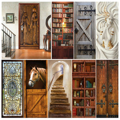 Ancient Egypt 3D Rustic Barn Door Sticker Decal Self-adhesive Wrap Mural 07FC0E-D4 - KOEEK