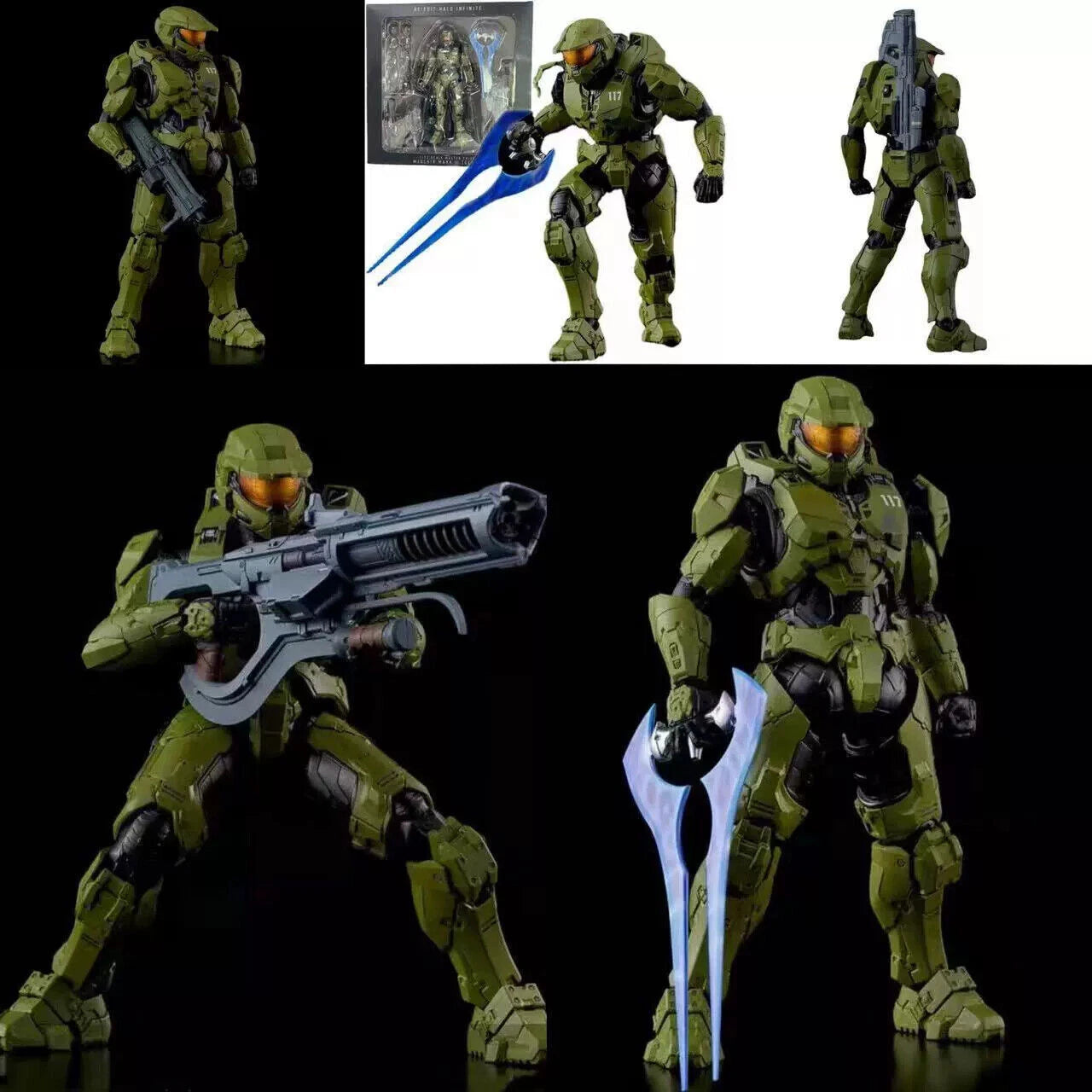 Halo Infinite Master Chief Mjolnir Mark VI Action Figures Model Kit Toys Boxed 07FC0E-D4 - KOEEK
