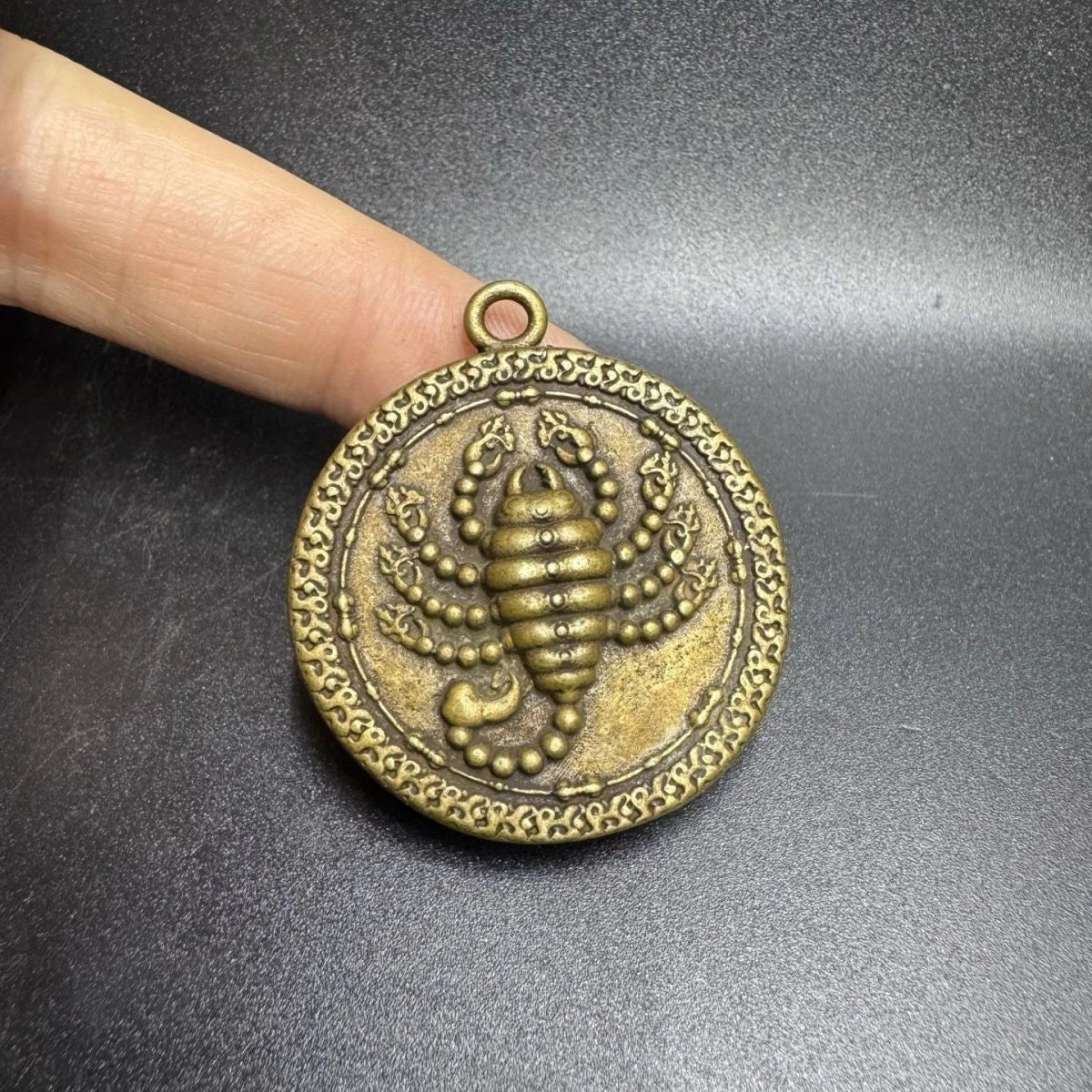 Nepalese Tibetan Brass Garuda Pendant Amulet Collectible Ethnic Jewelry 07FC0E-D4 - KOEEK