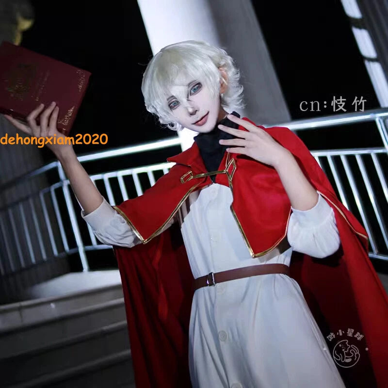 Identity V Cosplay Costume Long Red Cape Game Handmade Halloween Party Outfits 07FC0E-D4 - KOEEK