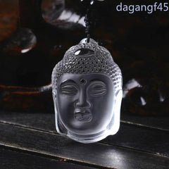 Crystal Buddha Pendant Necklace Accessories Amulet Carved Jewelry Buddhist 07FC0E-D4 - KOEEK