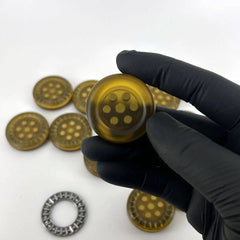 Transparent PC Fidget Coin Haptic Coins Adult EDC Fidget Toy ADHD Hand Spinner 07FC0E-D4 - KOEEK