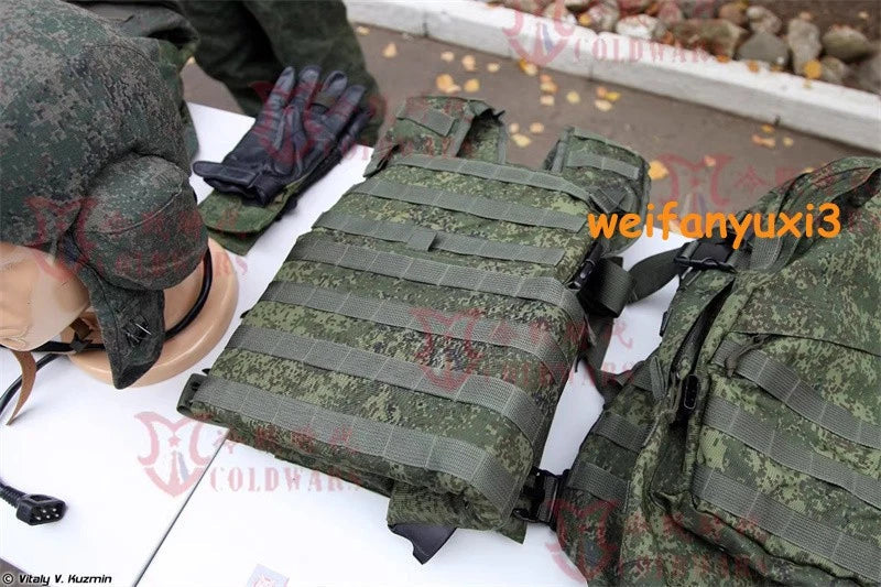Replica Russian 6B46 EMR Armor Tactical Vest Molle Plate W/ AK Pouches Set Suit 07FC0E-D4 - KOEEK