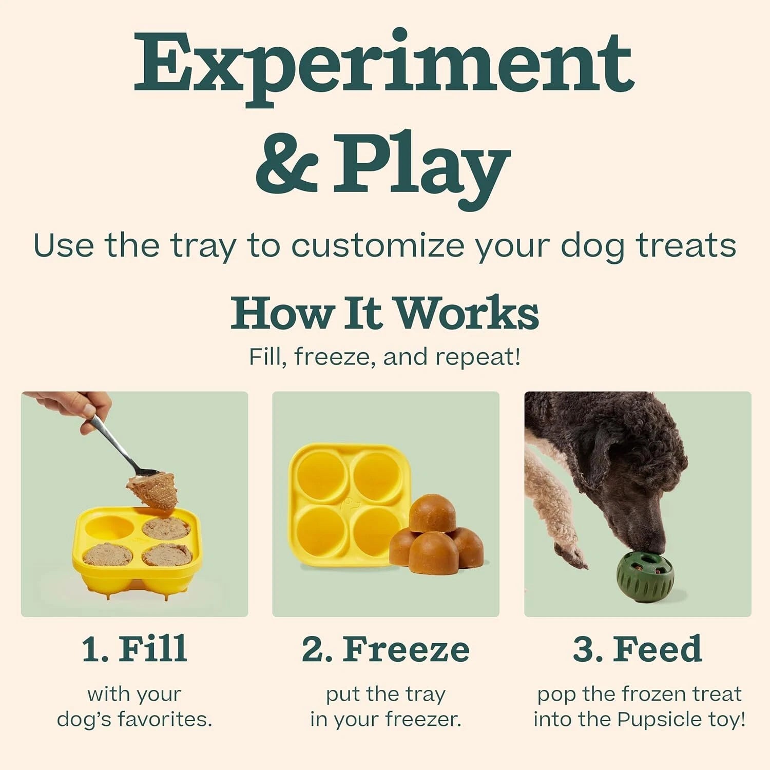 Interactive Dog Toys to Eliminate Boredom - Silicone Dog Treat Molds 07FC0E-D4 - KOEEK