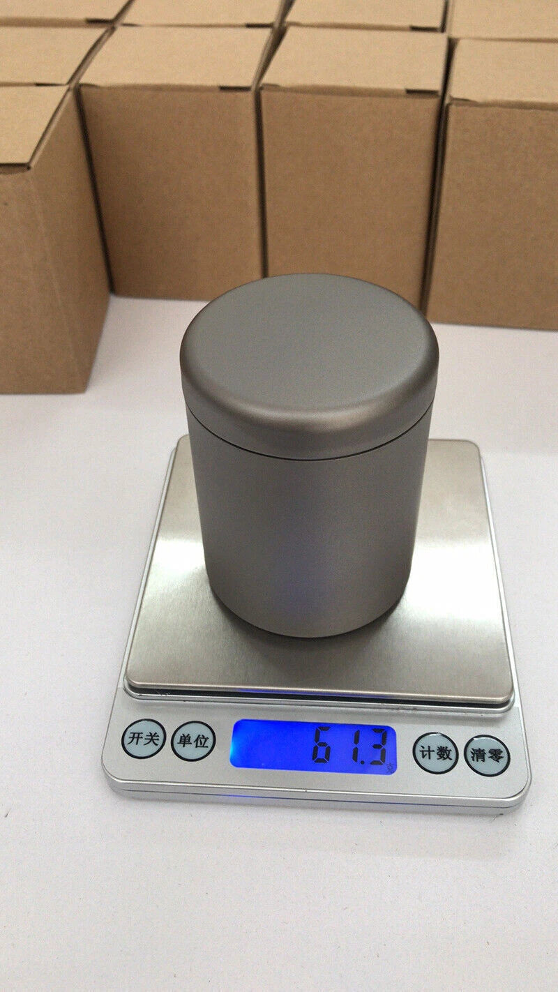 Titanium Storage Box Coffee Tea Cans Emergency Container Pills Bottle Jar 245mL 07FC0E-D4 - KOEEK