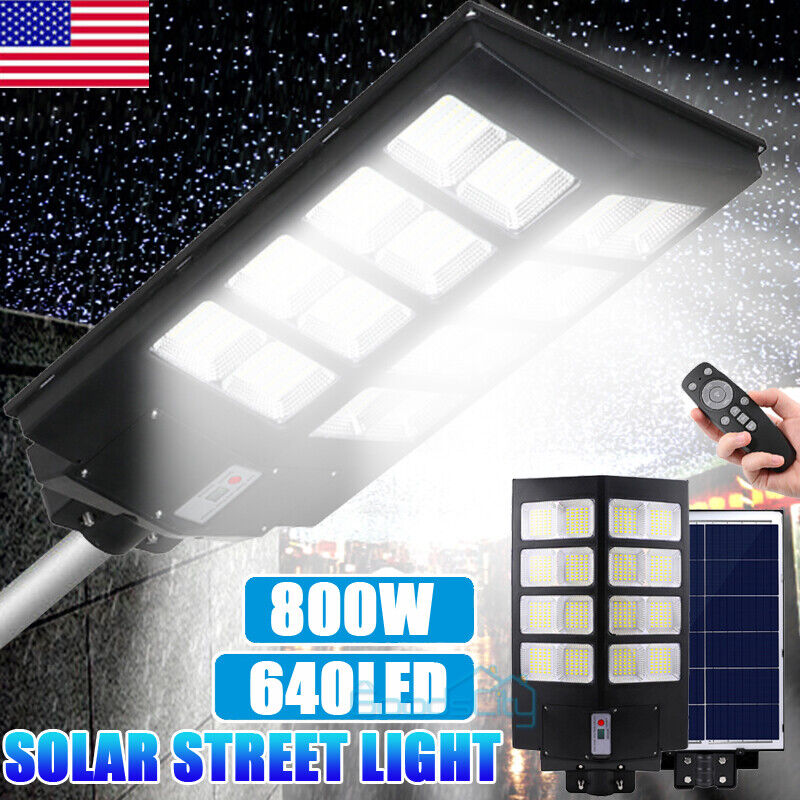 ny kommersiell 100000000LM Solar Street Flood Light LED-lampe Dusk To Dawn Vegglampe