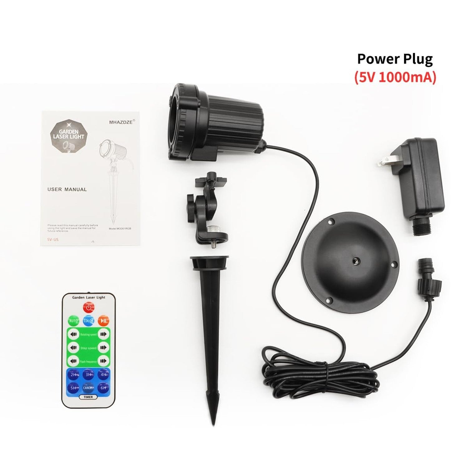 Christmas Laser Lights, Outdoor Garden Laser Lights Projector with Moving RGB... 07FC0E-D4 - KOEEK