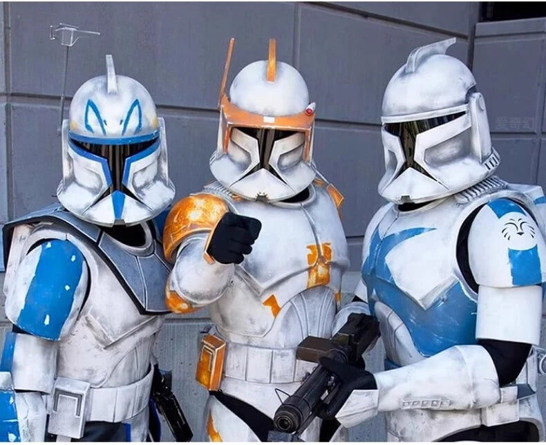 Star Wars Captain Rex Cosplay Wearable Armor Self Assembling Coloring EVA Prop 07FC0E-D4 - KOEEK