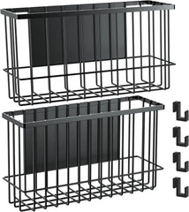Magnetic metal basket storage rack, dryer ball holder, 2-piece set 07FC0E-D4 - KOEEK