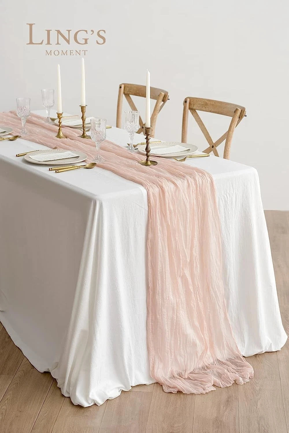14ft Cheesecloth Table Runner Gauze Sheer Extra Long Dusty Pink Table Runners 07FC0E-D4 - KOEEK