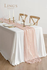 14ft Cheesecloth Table Runner Gauze Sheer Extra Long Dusty Pink Table Runners 07FC0E-D4 - KOEEK