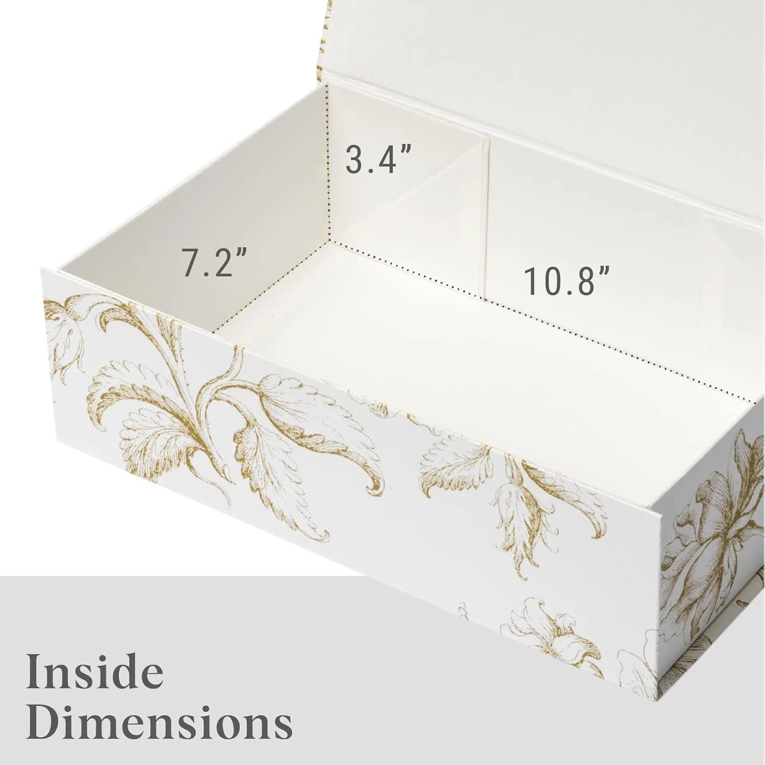 Keepsake Gift Box | Flower Box with Magnetic Lid, 11.5 in. x 7.5 in. x 3.5 in. 07FC0E-D4 - KOEEK
