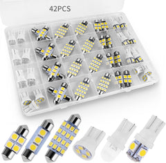 new 42 Pieces Interior Car Lights, Super Bright White Dome Map Tail Cab Lights... 07FC0E-D4 - KOEEK
