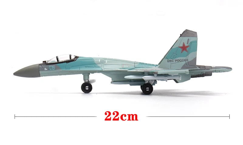 1/100 Russian SU-35 Flanker Fighter Model Plastic Painted Unassembled 07FC0E-D4 - KOEEK