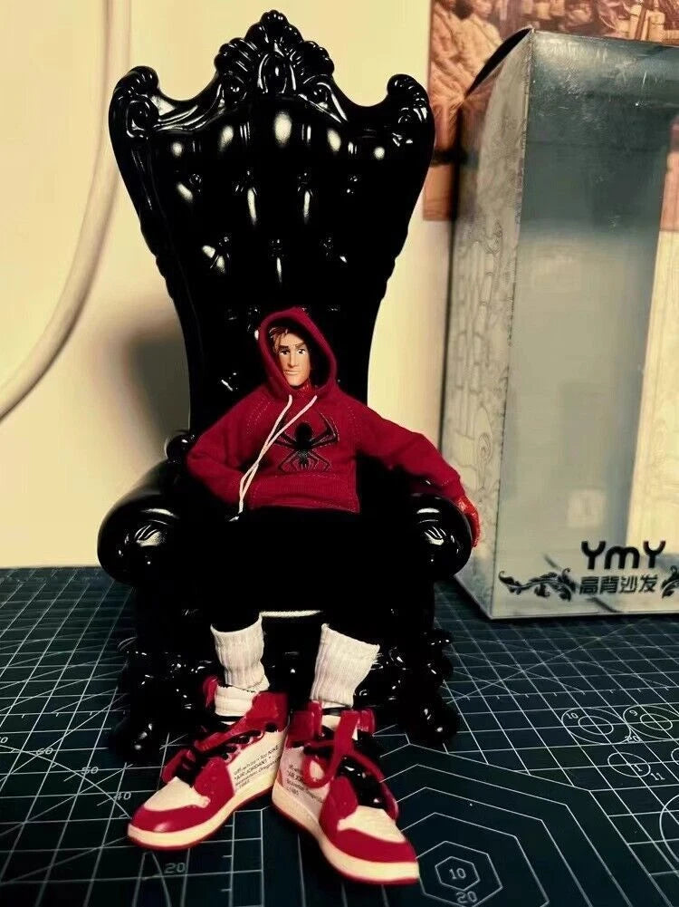 Throne Single Sofa Chair Seat 1/12th Scale For Figure Pendant Model Accessory 07FC0E-D4 - KOEEK