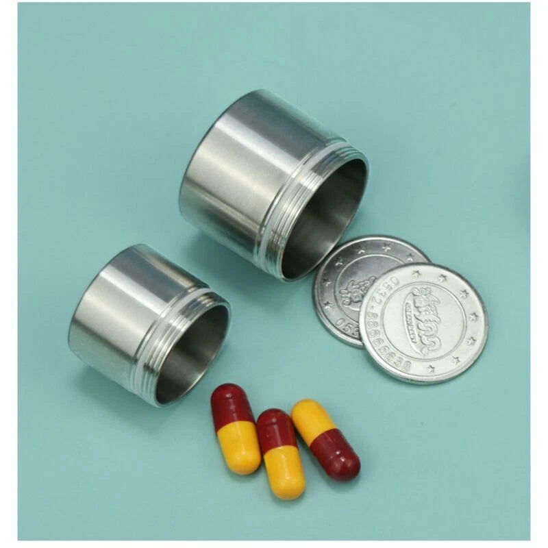 EDC Titanium Multi Tools Waterproof Portable Medicine Bottle Key Pendant Box Set 07FC0E-D4 - KOEEK