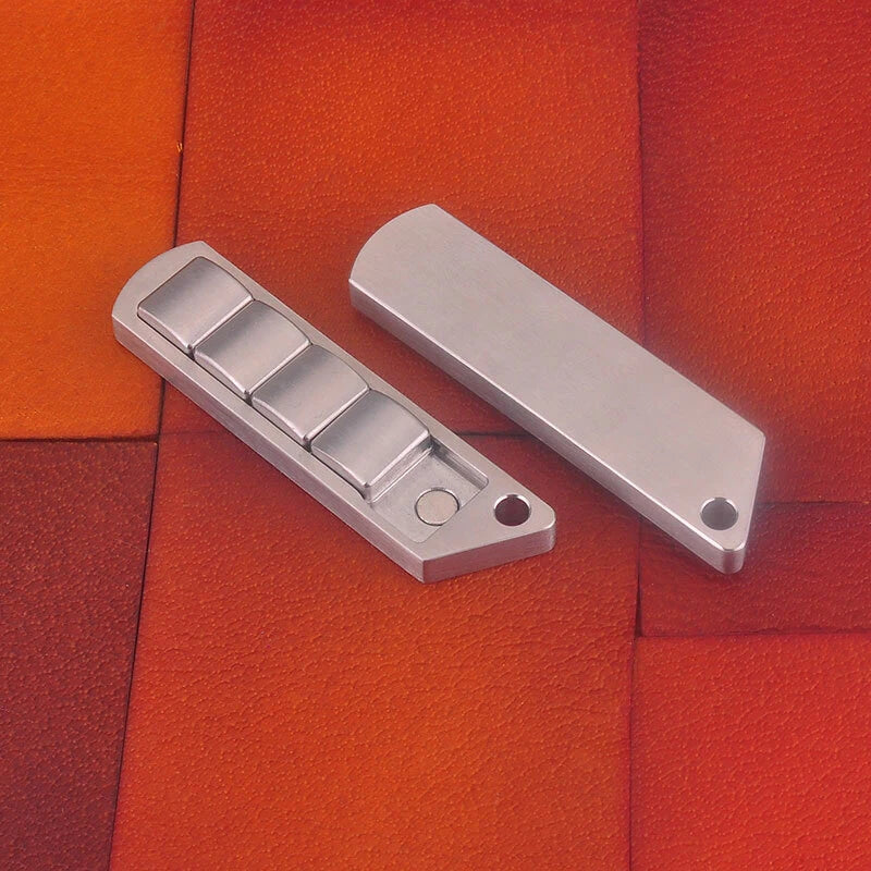 Pocket Click Clicker Magnetic Push Card Hand Fidget decompression Interest EDC 07FC0E-D4 - KOEEK