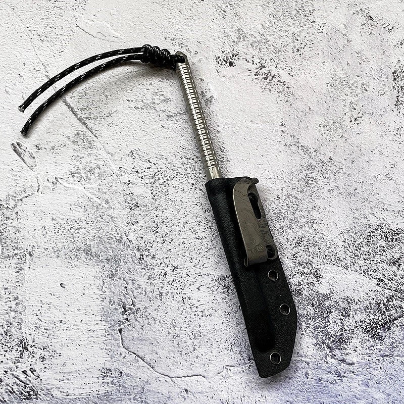 Titanium Outdoor Multi Tool EDC Tea Knife Ice Pick Tea Cake Pick with K Sheath 07FC0E-D4 - KOEEK