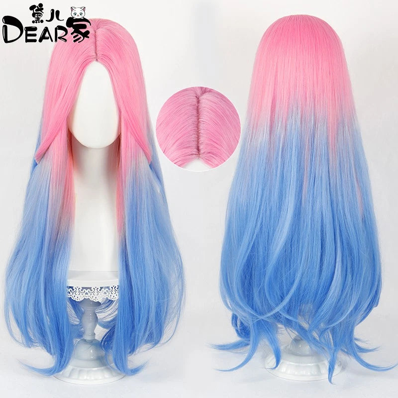 Cosplay Wig Alien Stage Mizi Hairpiece Game Heat Resistant Synthesis Hair Gift 07FC0E-D4 - KOEEK