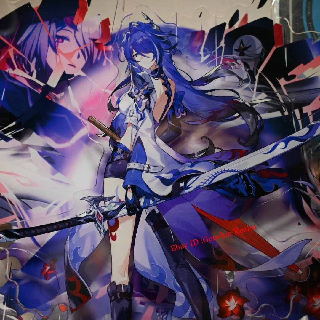 Anime Honkai: Star Rail Acheron Acrylic Desktop Stand Figure Collection Decor 07FC0E-D4 - KOEEK