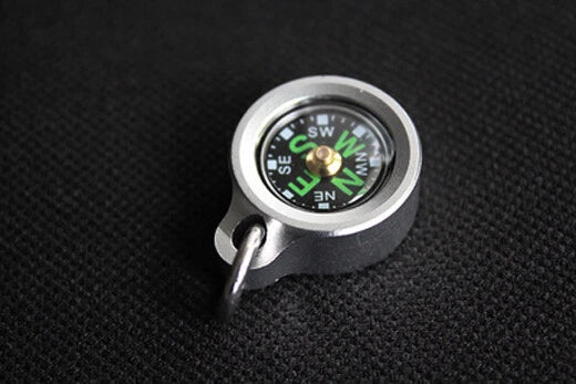 EDC 1 PC Mini Aluminum Alloy Polycarbonate Compass Camping Compass Pendant 07FC0E-D4 - KOEEK