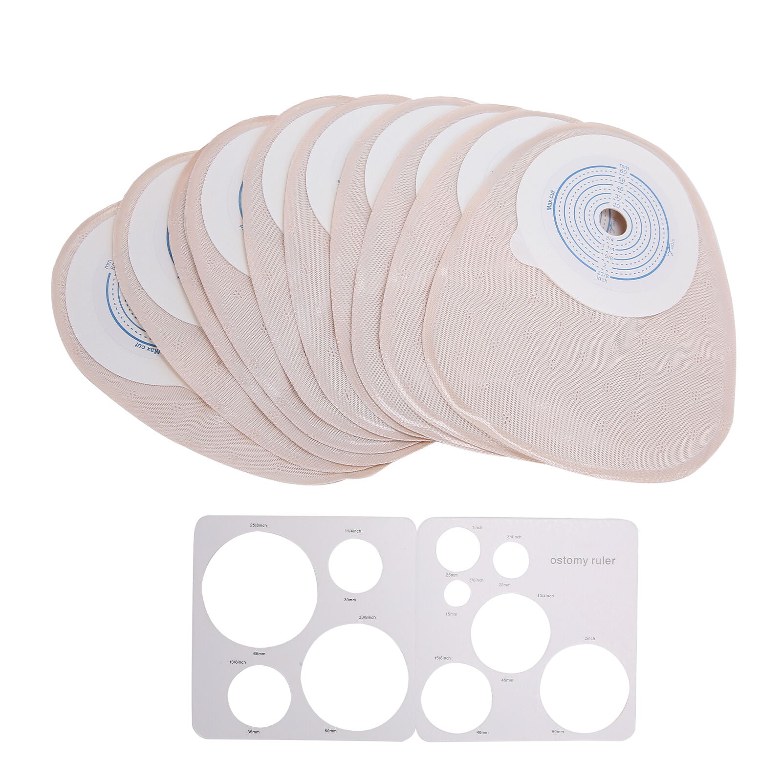 new 10pcs One‑Piece Disposable Colostomy Bags Ostomy Ileostomy Stoma Ostomy koeek - KOEEK