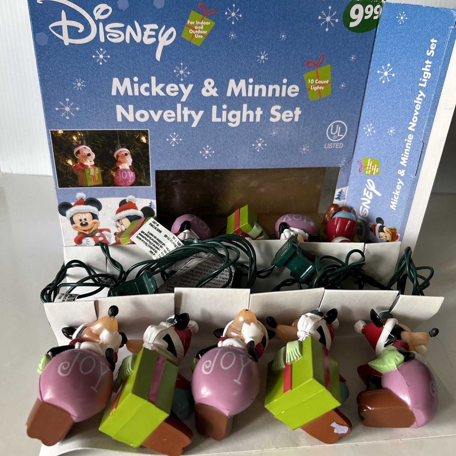 Disney Christmas Mickey Mouse & Minnie Novelty 10 Count Light String Set DISNEY - KOEEK