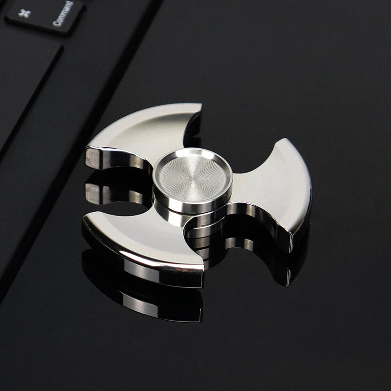 Pure Steel Fidget Hand Spinner Finger Gyro Toys EDC Focus Stress Reliever gift 07FC0E-D4 - KOEEK