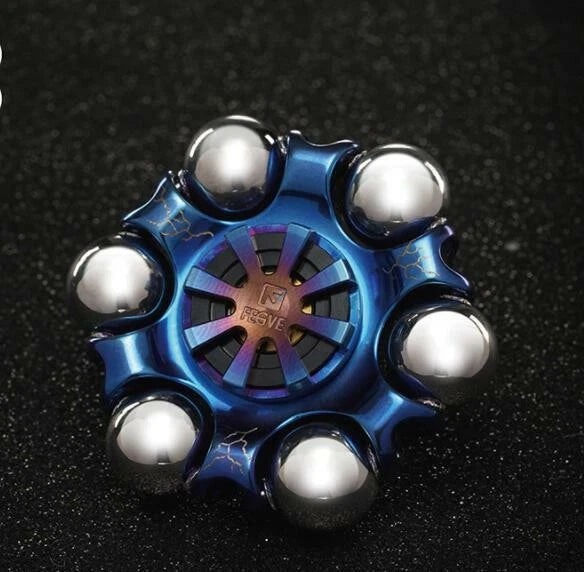 Titanium Alloy Hand Twisting Spinning Top Gyro Gyroscope Spinner Top Toys 07FC0E-D4 - KOEEK