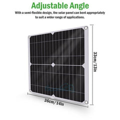 ny 800W Watt Mono Solcellepanel 12V Lading Off-Grid Batteristrøm RV Home Boat Camp