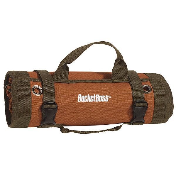 new Bucket Boss 74004 Tool Pouch, Wrench Roll, Brown, Canvas, 6 Pockets koeek - KOEEK