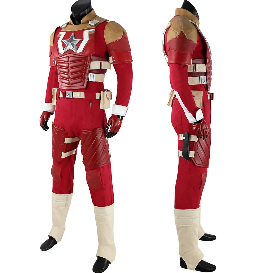 Thunderbolts Red Guardian Suit Alexei Shostakov Cosplay Costume With Hat Outfit✦ 07FC0E-D4 - KOEEK