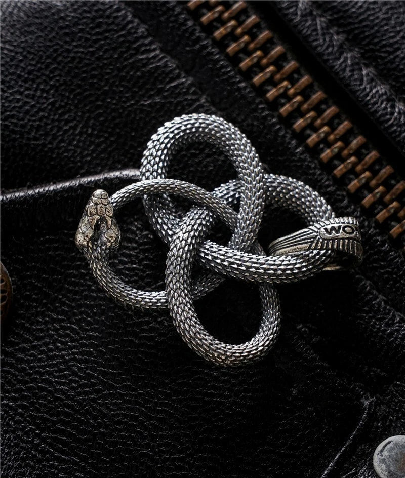Sterling Silver Wondrous Ouroboros Snake Pendant Necklace Jewelry Keychain Penda 07FC0E-D4 - KOEEK